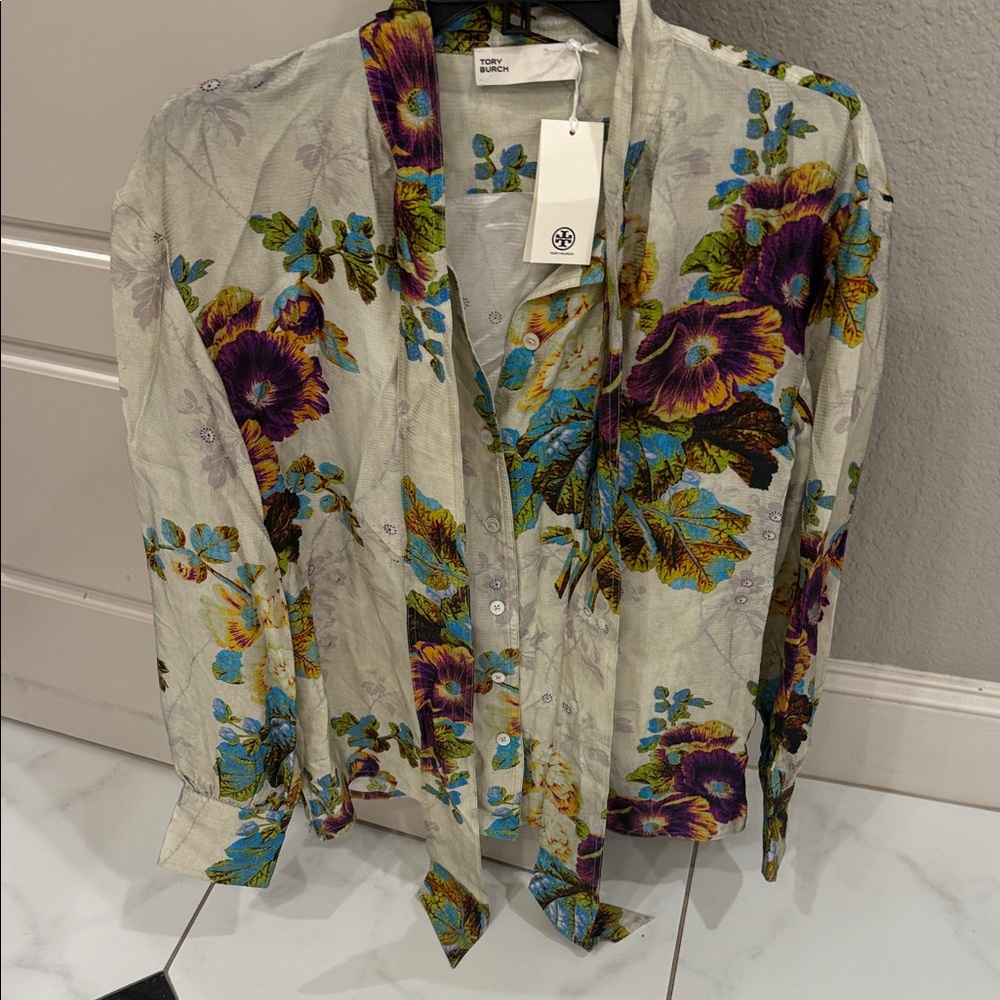 Tory Burch Multicolor Floral Blouse